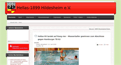 Desktop Screenshot of hellas-1899.de