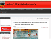 Tablet Screenshot of hellas-1899.de